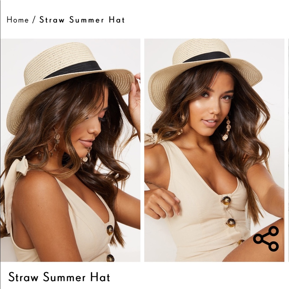 PRETTYLITTLETHING STRAW HAT